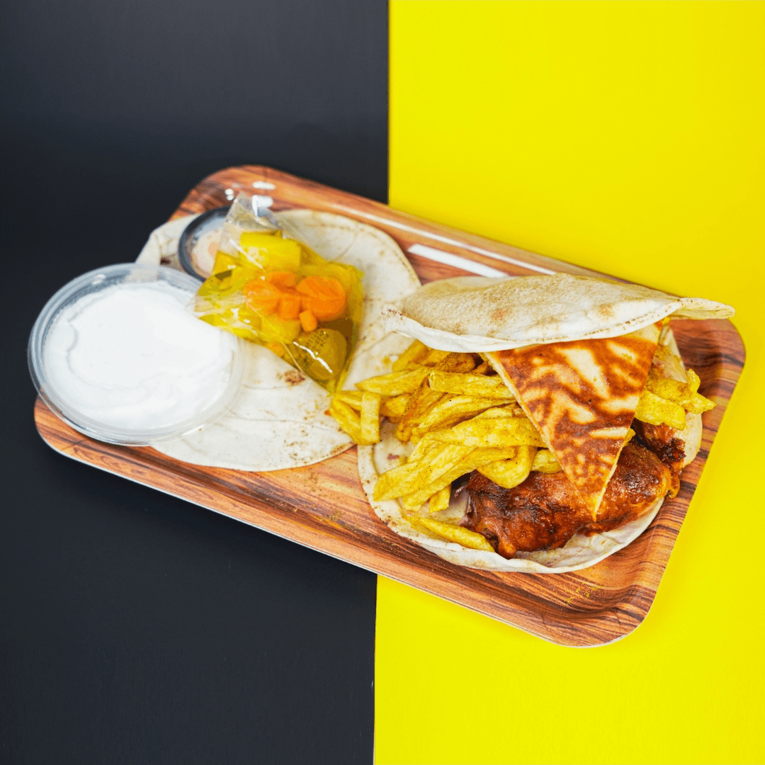 نصف فروج مشوي